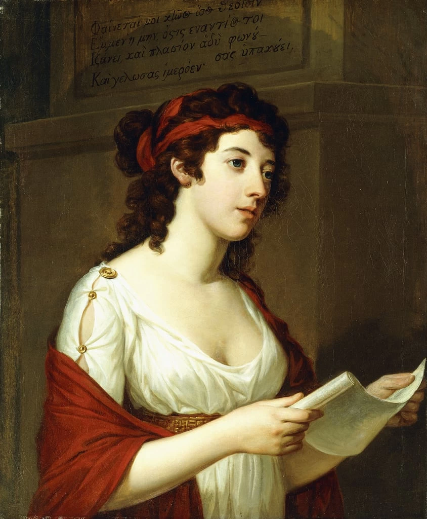 Élisabeth Ritratto di una signora come Saffo
